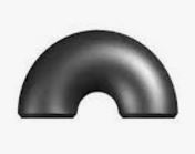 [FIT HA BW LR SCH 80 180 N] ACIER CARBONE — COUDE À SOUDER (BUTT-WELD) 180°, LONG RAYON, 3", SCH 80 (XS), MATIÈRE : ASTM A234 WPB, NORM ASME B16.9